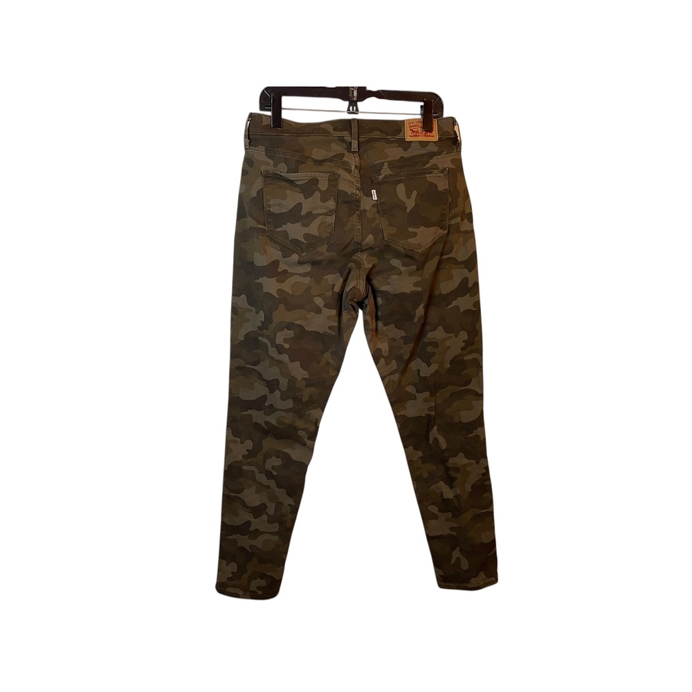 Levi's 311 Shaping Skinny Camo Jeans Women's Size 16W Olive Green Stretch 33x30